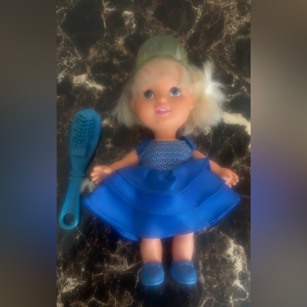 1989 Vintage Galoob Bouncin Princess Ruby‎ Doll with Brush